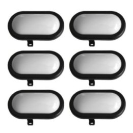 Lot de 6 hublots led 6W - 480 lumens - IP65