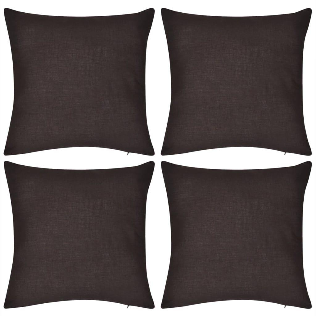 vidaXL Housses de coussin 4...