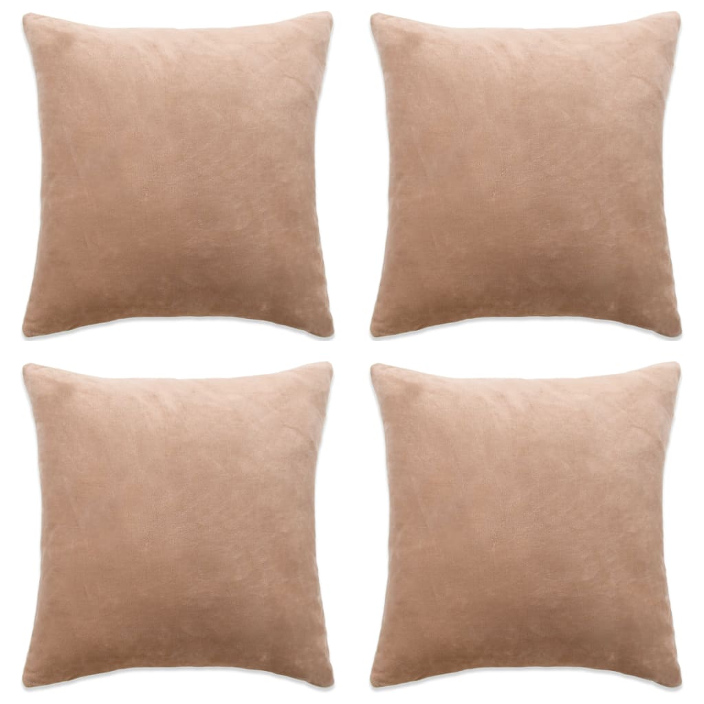 vidaXL Housses de coussin 4...