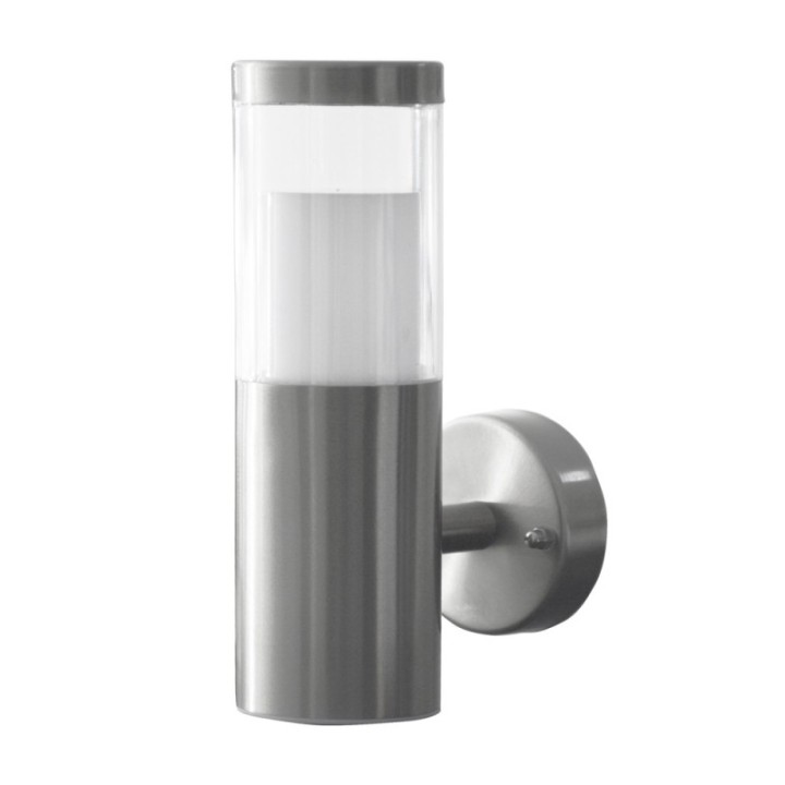 Applique murale extérieure Inox LED 7W + Bluetooth - Lumiére blanc froid 6000K - IP44